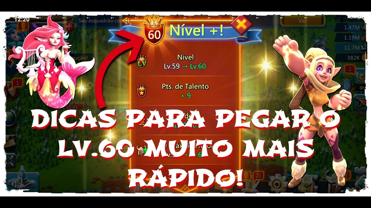 COMO CHEGAR NO LEVEL 60 MAIS RÁPIDO!