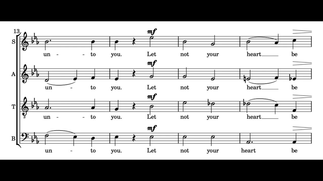 Peace I Leave With You (A. Beach) Score Animation