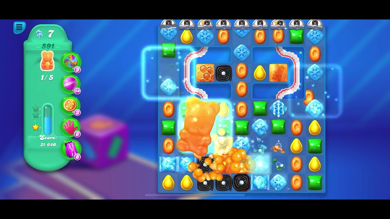 Game Candy Crush Soda Level 591 | Hard Level | Three Stars ⭐️⭐️⭐️