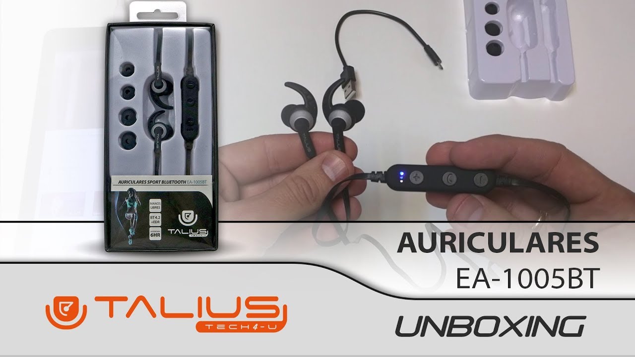 Unboxing Oficial Talius TAL-EA1005BT  (Auriculares sport bluetooth)