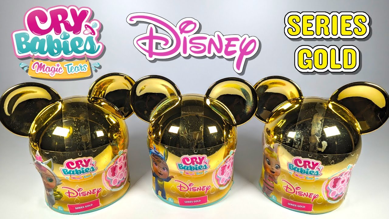 Opening New Cry Babies Disney Series Gold - no talking ASMR
