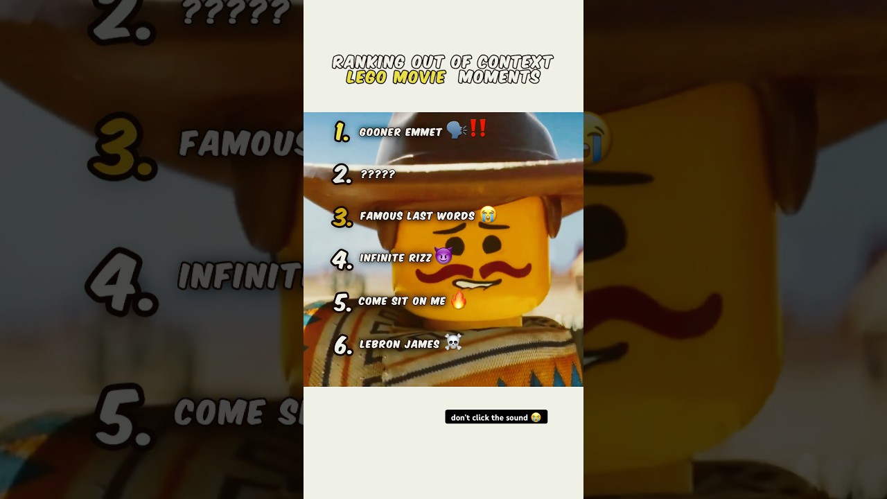 Ranking Lego Movie Incidents 😭