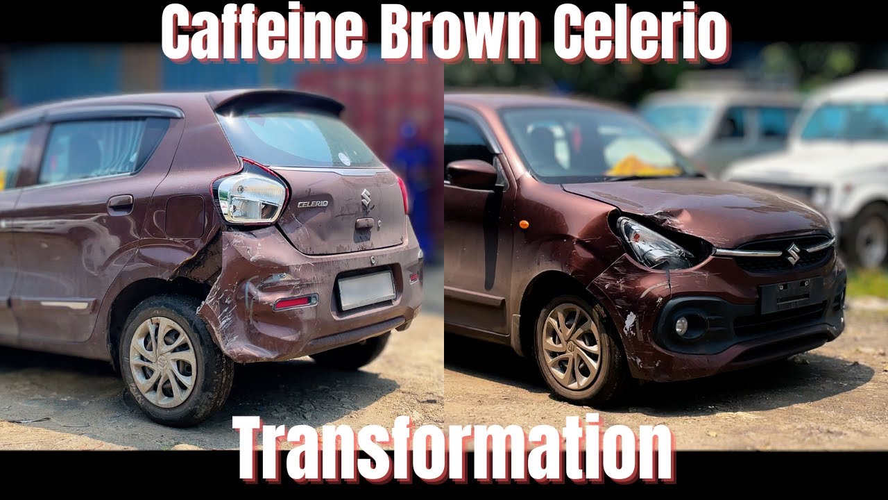 Caffeine Brown Celerio Transformation: Front & Rear Damage Fully Restored! #saiautomobilesjasai