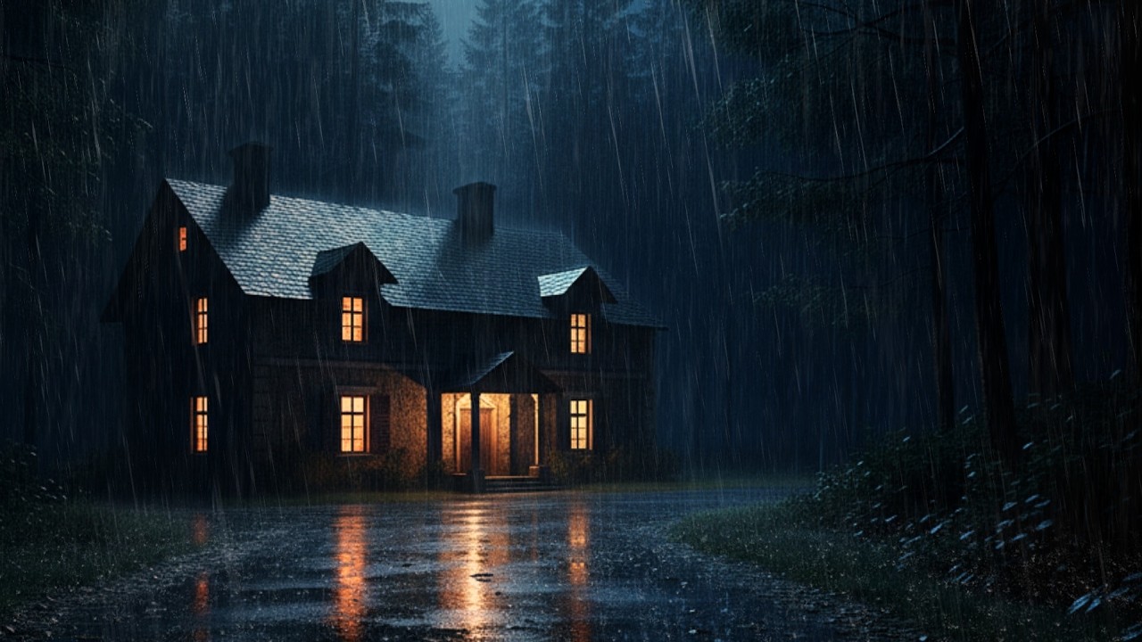 Heavy Rain Sounds for Deep Sleep 🌧️ 3 Hours Rain NO ADS | Relaxing Night Ambience