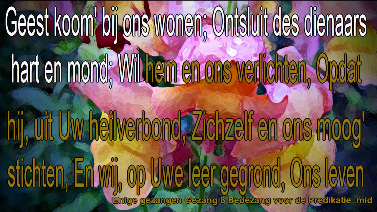 Enige gezangen Gezang 8 