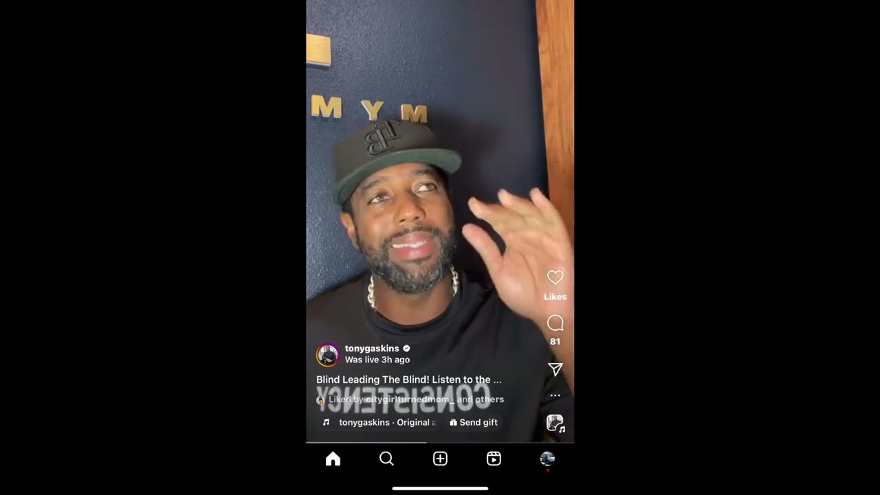 Tony Gaskins Standing On What He Said