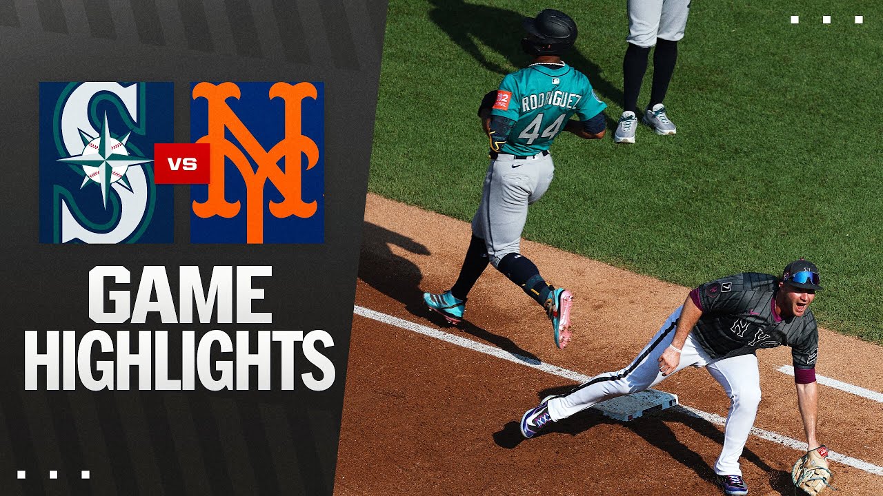 Mariners vs. Mets Game Highlights (8/16/25) | MLB Highlights
