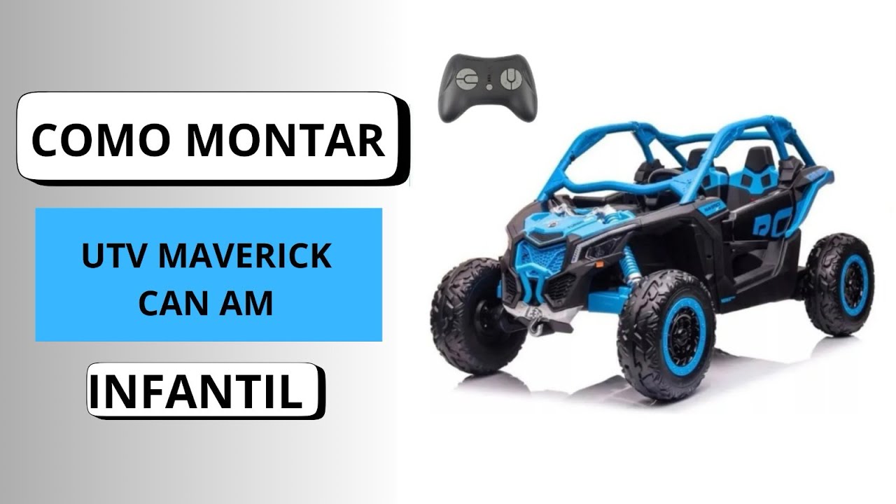 Como montar o utv Maverick Can Am 24v 4x4 elétrico infantil da Motorizei Kids 