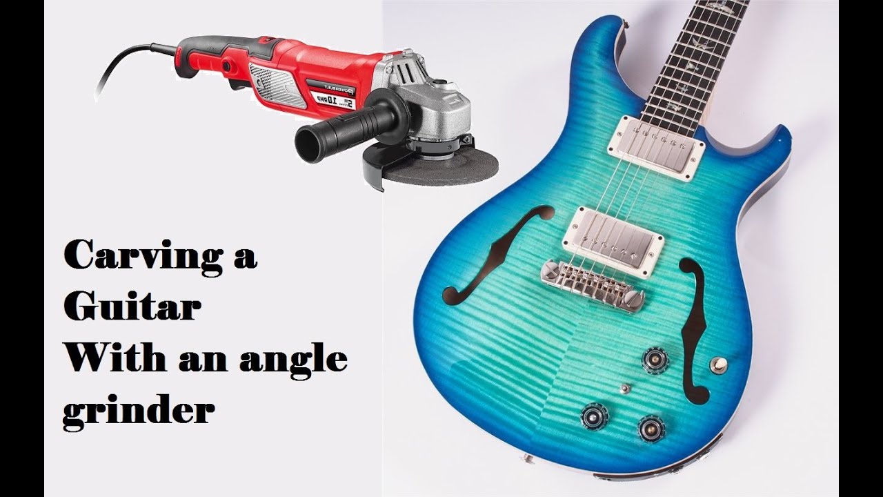 Carving a guitar body with an angle grinder - Guitar Shed Diary 32: