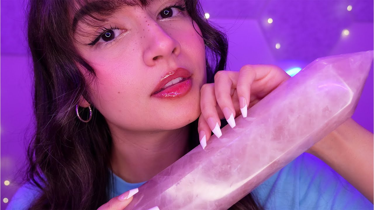 ASMR Tapping On Crystal Collection For Sleep & Relaxation