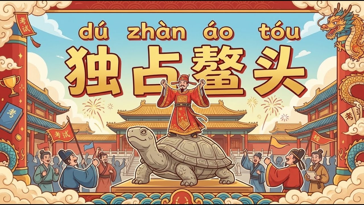 独占鳌头 (dú zhàn áo tóu) | 每天成语