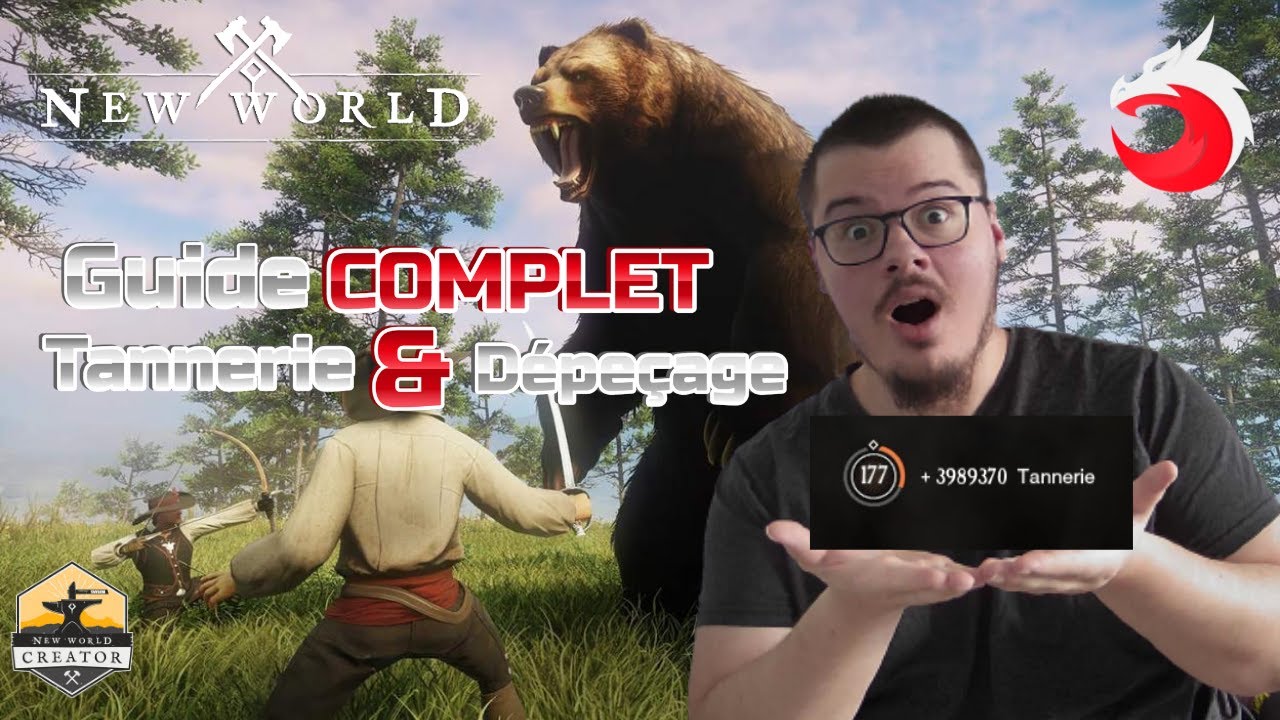 NEW WORLD: GUIDE ULTIME DEPECAGE & TANNERIE +3.9 MILLION 🔥D'XP ( new record*)