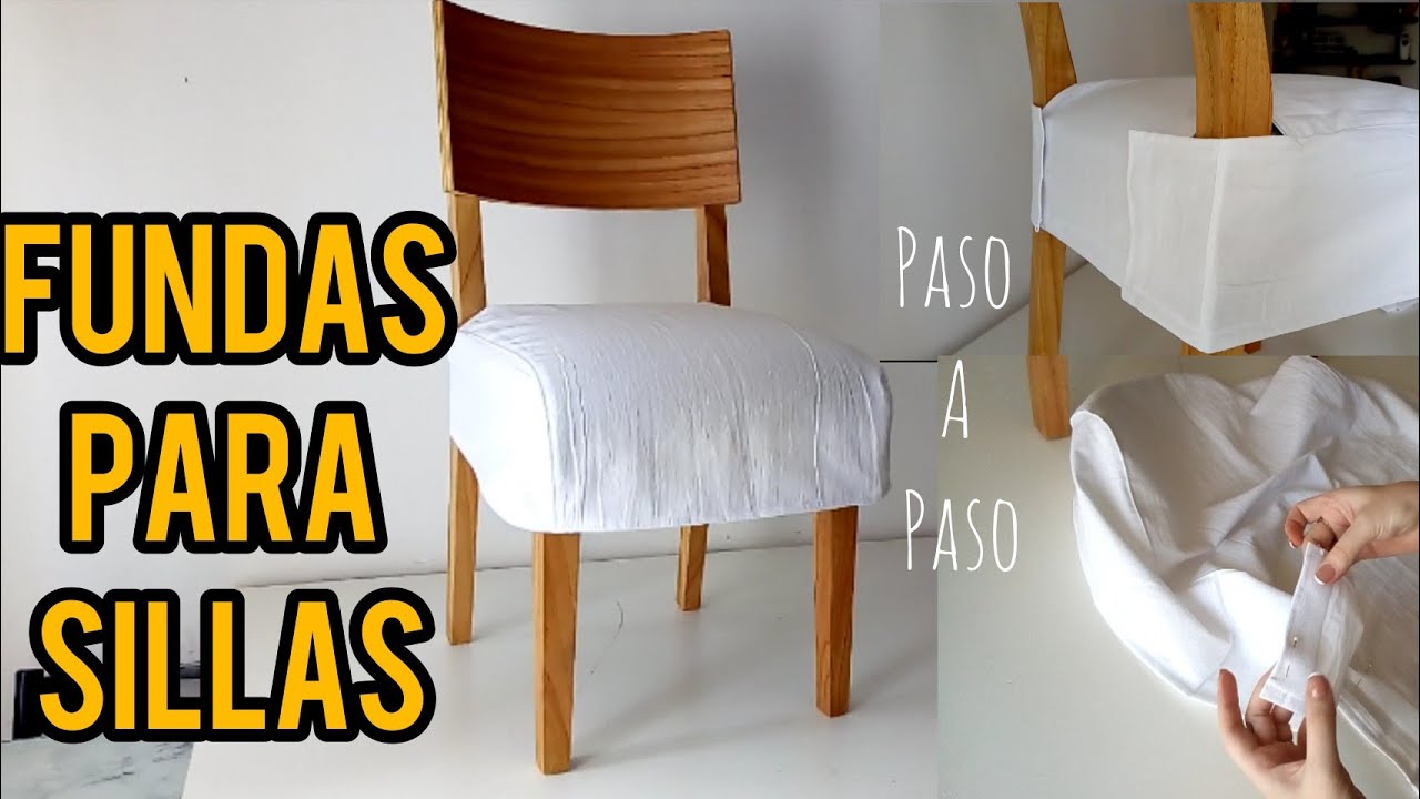 COMO HACER FUNDAS PARA SILLAS  paso a paso !! how to make chair covers