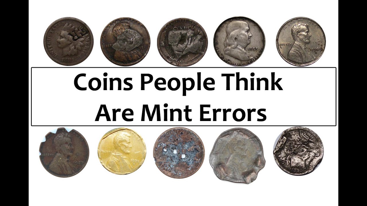 Coins People Think These Are Mint Errors! Most Damaged Coins On The Planet!