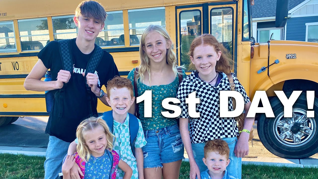 6 kids First Day Of School GRWM