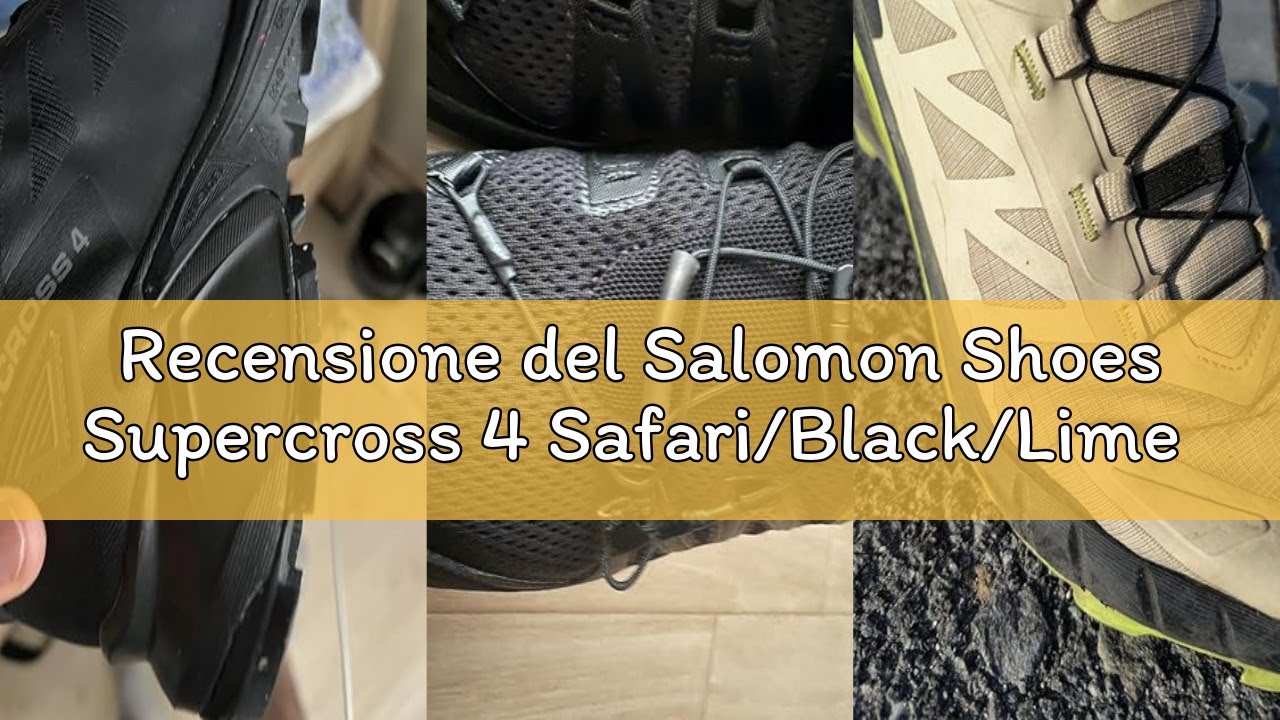 Recensione del Salomon Shoes Supercross 4 Safari/Black/Lime Scarpe da corsaUomo