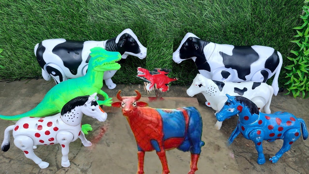 Long Slide Game With Cow Elephant Gorilla Hippopotamus Tiger 3d Animal Game Funny 3d Animals