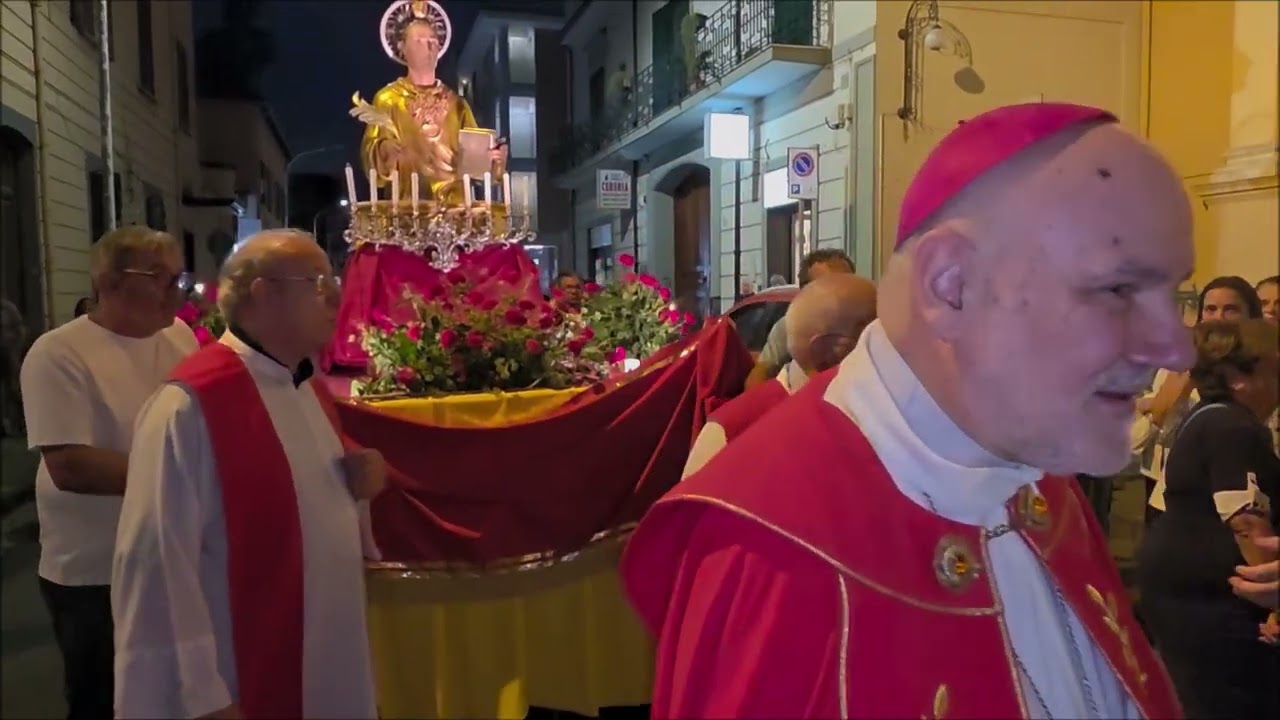 Frattamaggiore 24.09.2025, Festività San Sossio L.M., processione con la Statua del Santo Patrono.