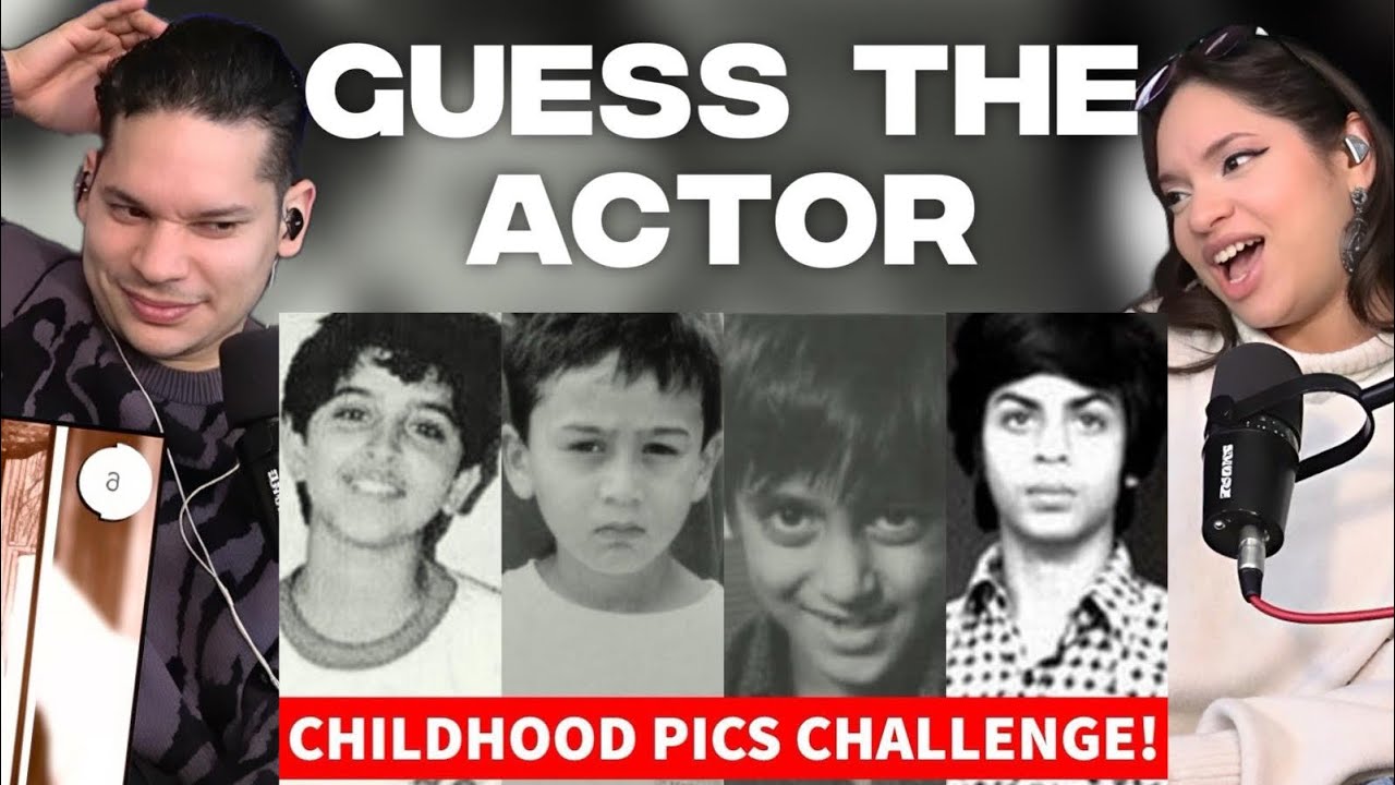CAN WE DO IT??🤔Waleska & Efra Play 'Guess the Bollywood Actors by THEIR CHILDHOOD Pictures'