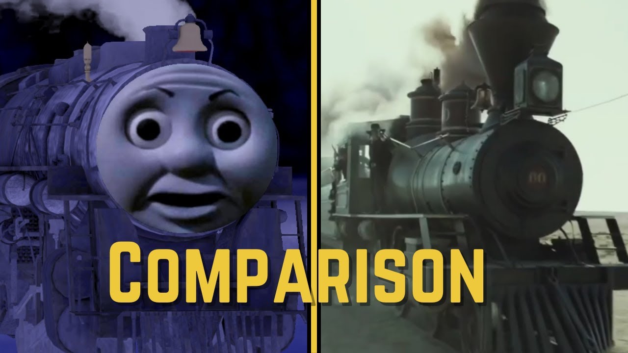 Polar Express Train Chase v. Lone Ranger Train Chase - A Side by Side Comparison