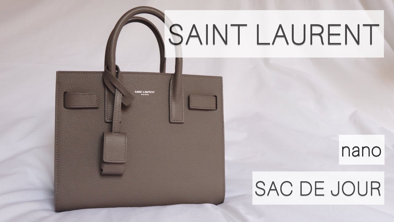 SAINT LAURENT SAC DE JOUR NANO review & unboxing | sac de jour nano fog