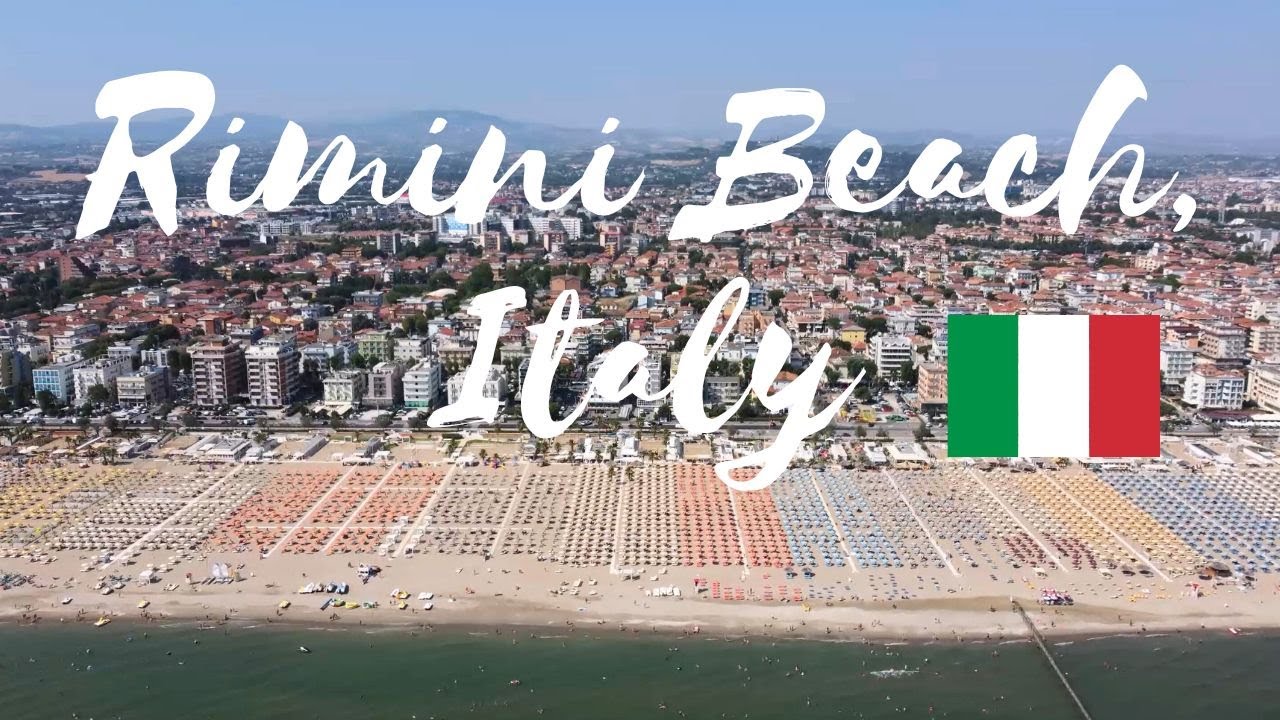 ⛱️ Rimini Beach, Italy Drone Flight Video | World from Above