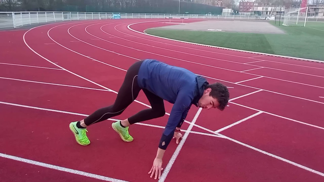 SPRINT partie 1 , départ technique , approche & apprentissage starting-block , 100 m