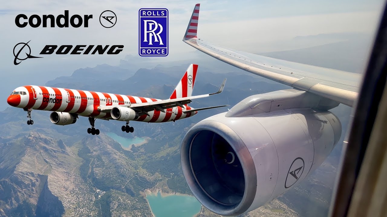 Condor Boeing 757-300 Takeoff from Mallorca | Intense Rolls-Royce RB211 Engine Sound