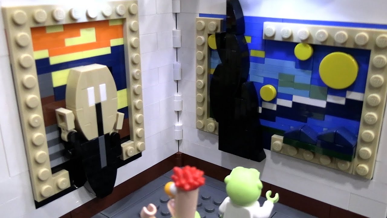 44 культовые картины в LEGO | «Звездная ночь», «Крик», «Мона Лиза», «Тайная вечеря», «Большая вол...