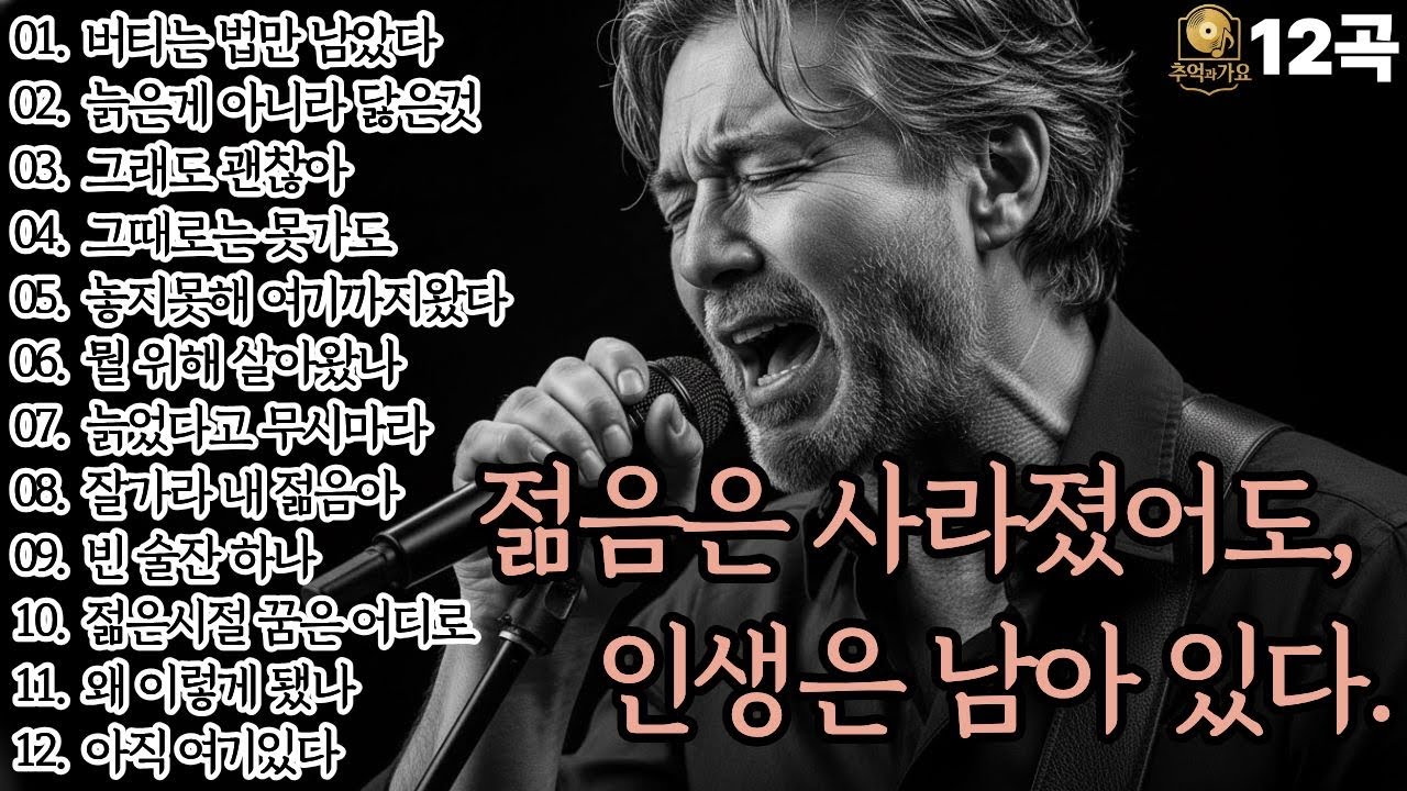 🌙조용히 닿는 위로🌙젊음은 사라졌어도, 인생은 남아 있다!l중년감성12곡l