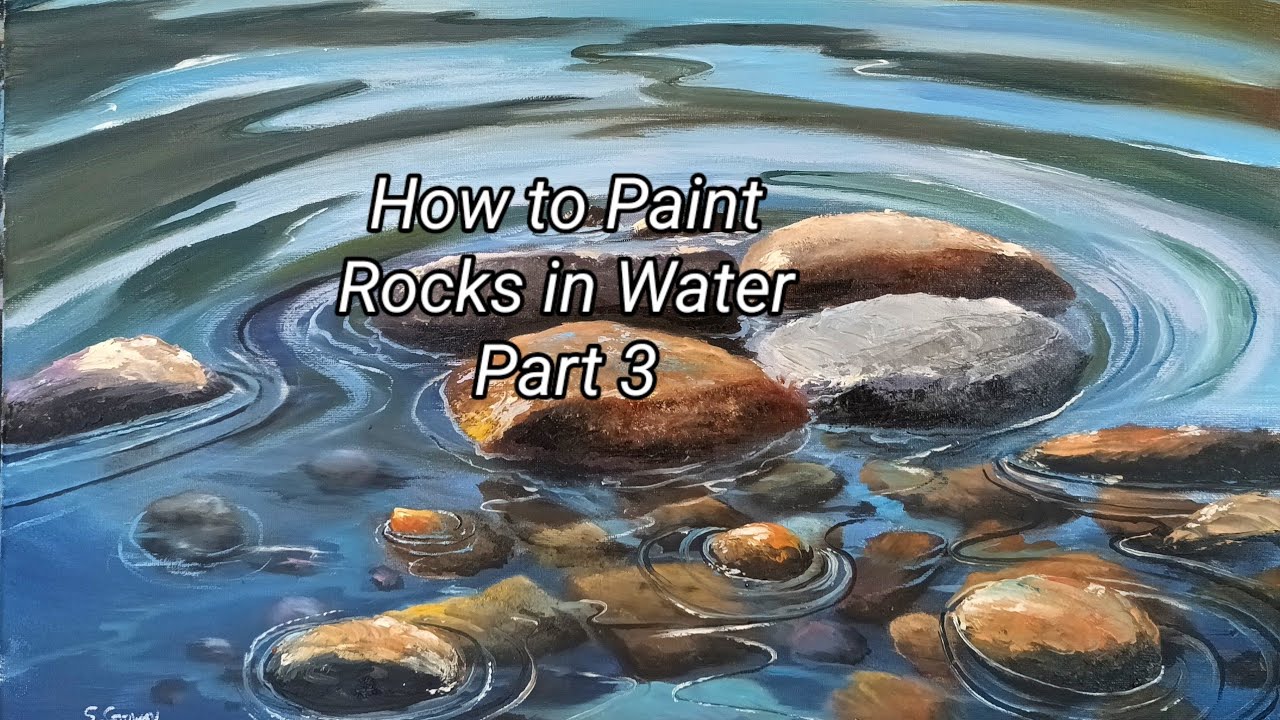 How To Paint Rocks in Water..  Oil Painting Tutorials