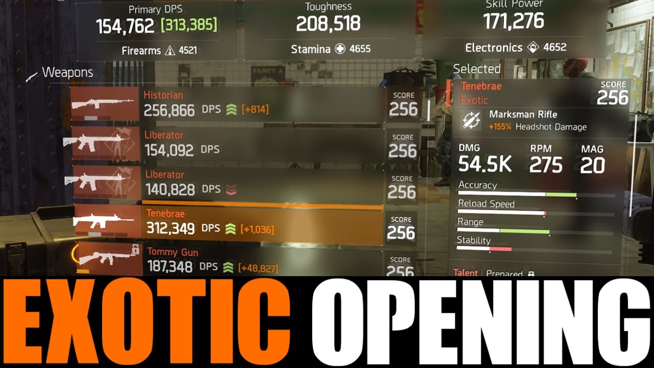 THE DIVISION - LUCKIEST EXOTIC CACHE OPENING! NEW WEAPONS & GEAR EXOTIC SEALED CACHE OPENING
