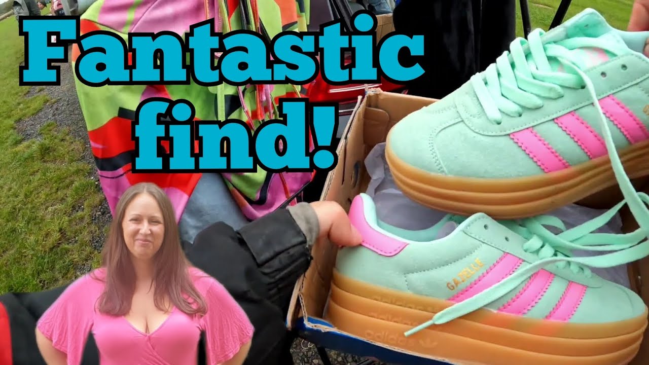 Selling and buying at the car boot sale!