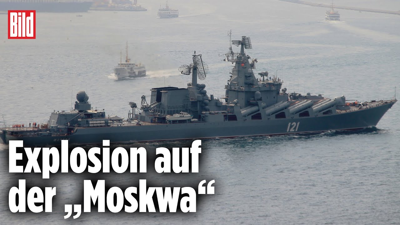 „Moskwa“ explodiert: Wichtigstes Schiff der Russen-Flotte kampfunfähig | Ukraine-Krieg