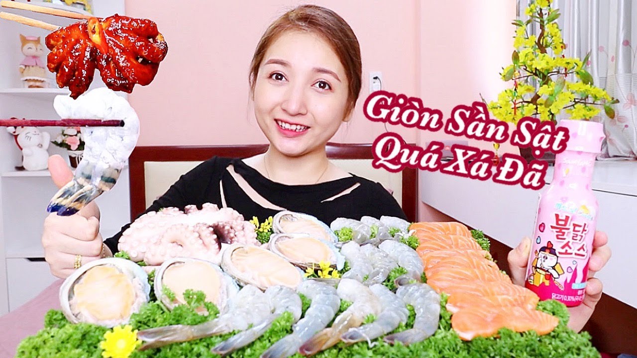Ăn Mâm Hải Sải Bào Ngư Số.ng Tươi Ngon Giòn Sần Sật | SALLY HẠNG