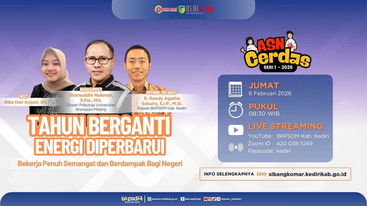 [ASN CERDAS SERI 1] TAHUN BERGANTI ENERGI DIPERBAHARUI : BEKERJA SEMANGAT DAN BERDAMPAK BAGI NEGERI