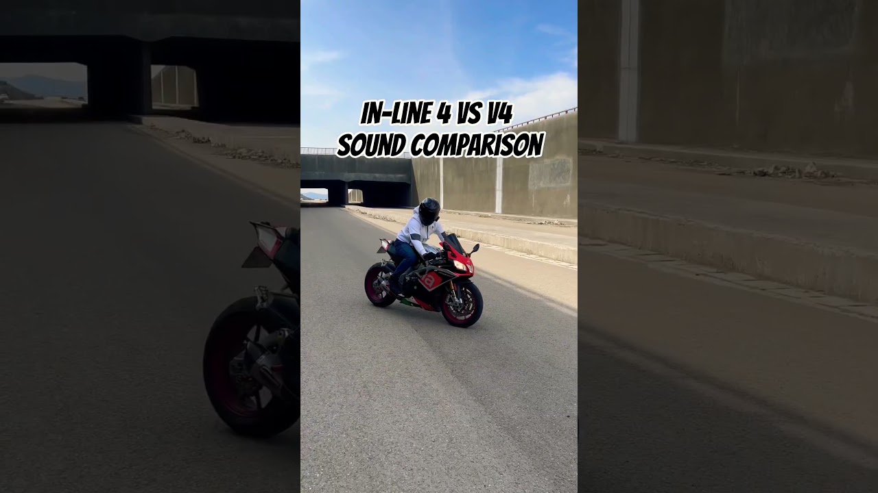 In-line 4 VS V4 Engine Sound comparison&hellip; #bmws1000rr #s1krr #aprilia #rsv4 #exhaustsound #1000cc