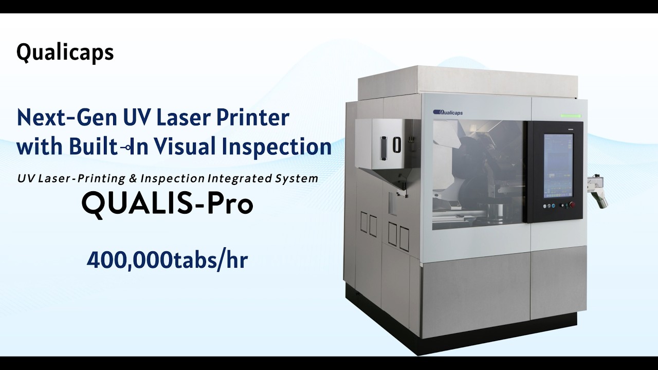 Integrated UV Laser Printing and Inspection Machine 'QUALIS-Pro' 400,000tabs/hr