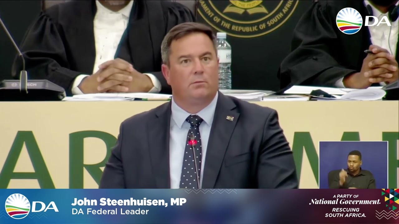 DA Leader John Steenhuisen opens the #SONA2026 debate
