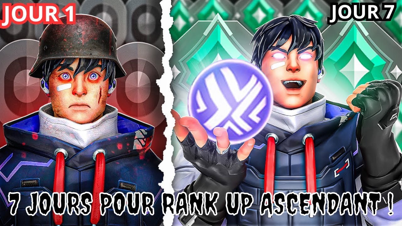 7 JOURS POUR PASSER ASCENDANT SUR VALORANT SINON JE T'OFFRE UN SKIN (j'ai souffert comme jamais)