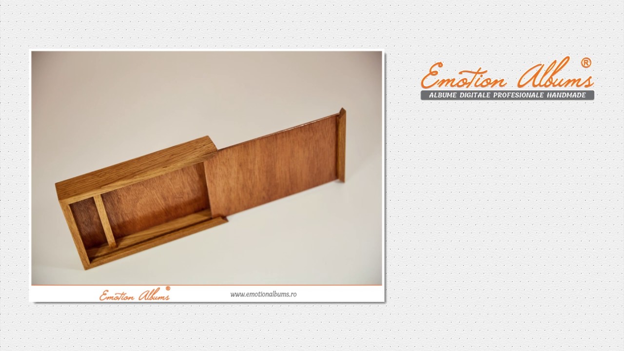 Cutii din lemn realizate manual | Emotion Albums