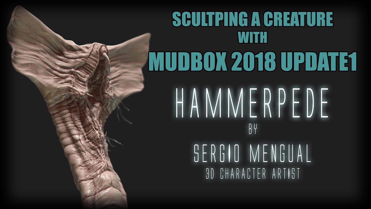 Sculpting on Mudbox 2018 Update 1 Hammerpede