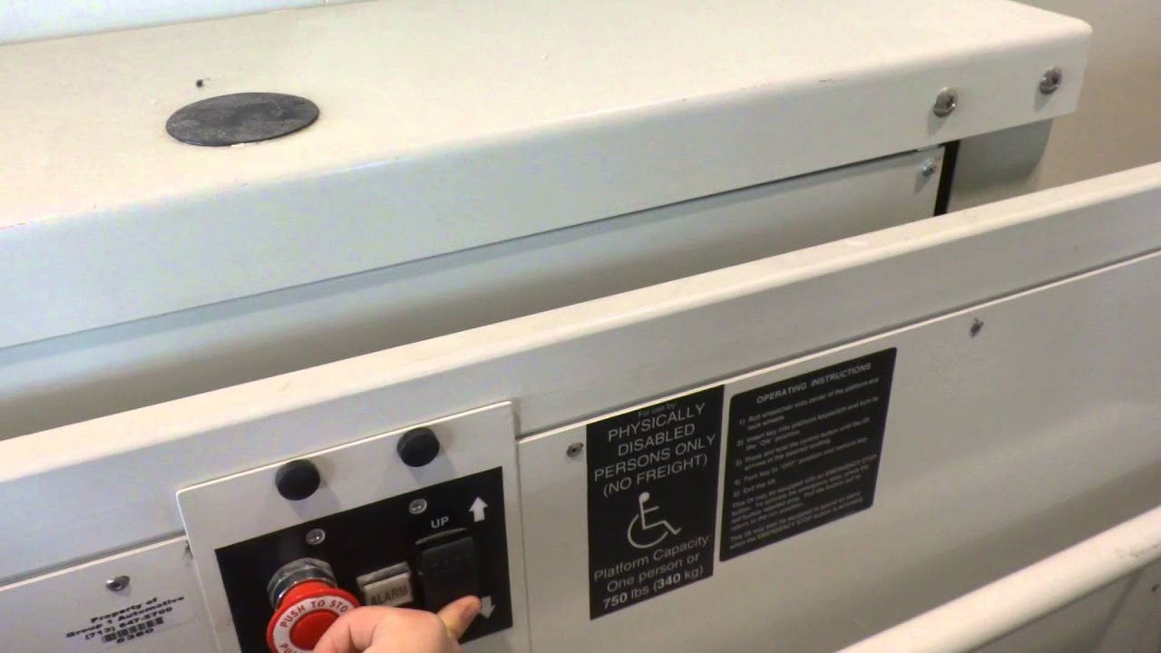 Busted? Porch-Lift Wheelchair Lift at Cadillac Dealership in Houston, TX.