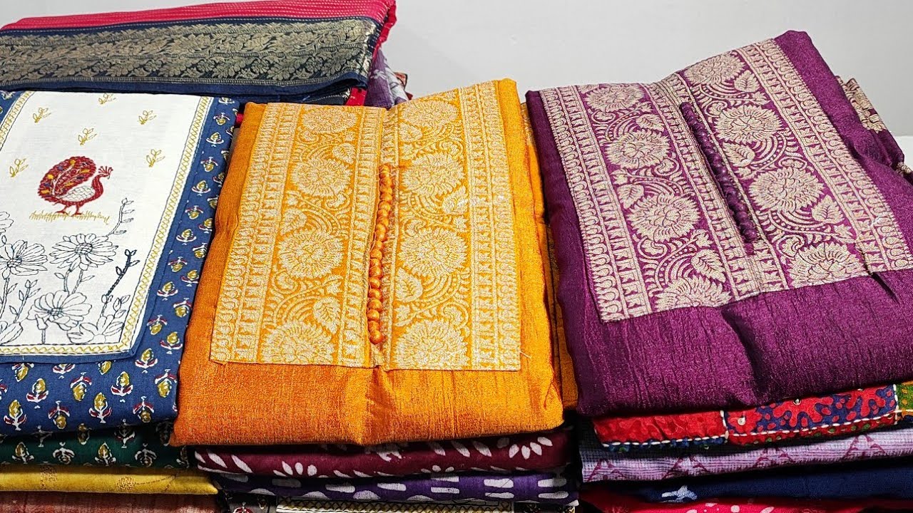 PURE CHANDERI SILK DESIGNER SET|SEMIRAWSILK WITH BANARASI DESIGNER DUPATTA|MODAL COTTON 