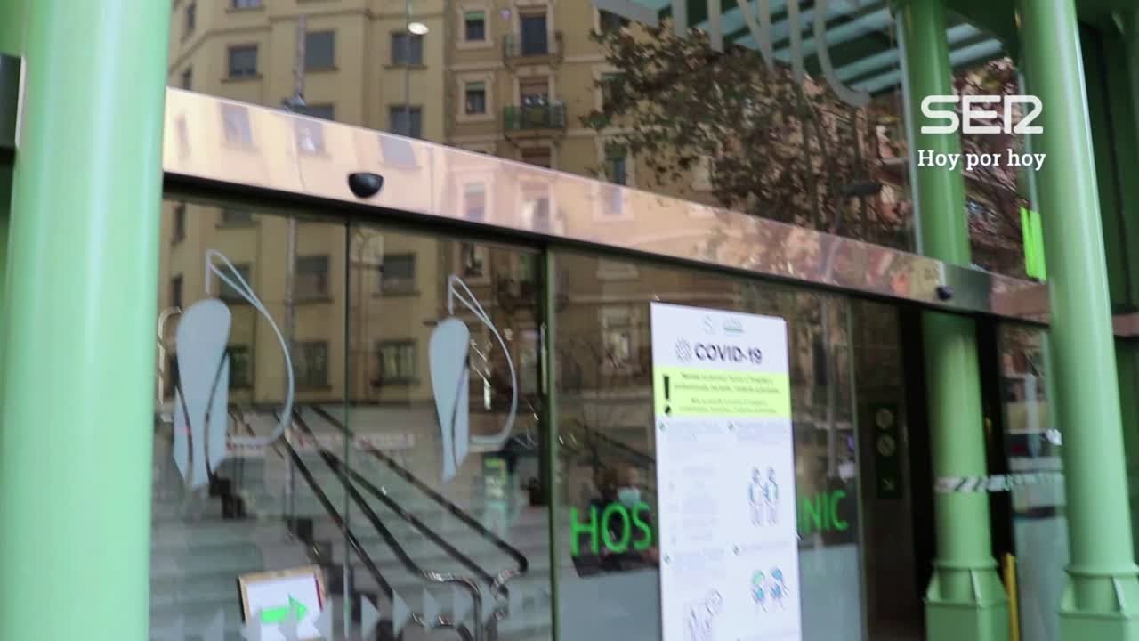 Dentro del Hospital Clínic de Barcelona: 