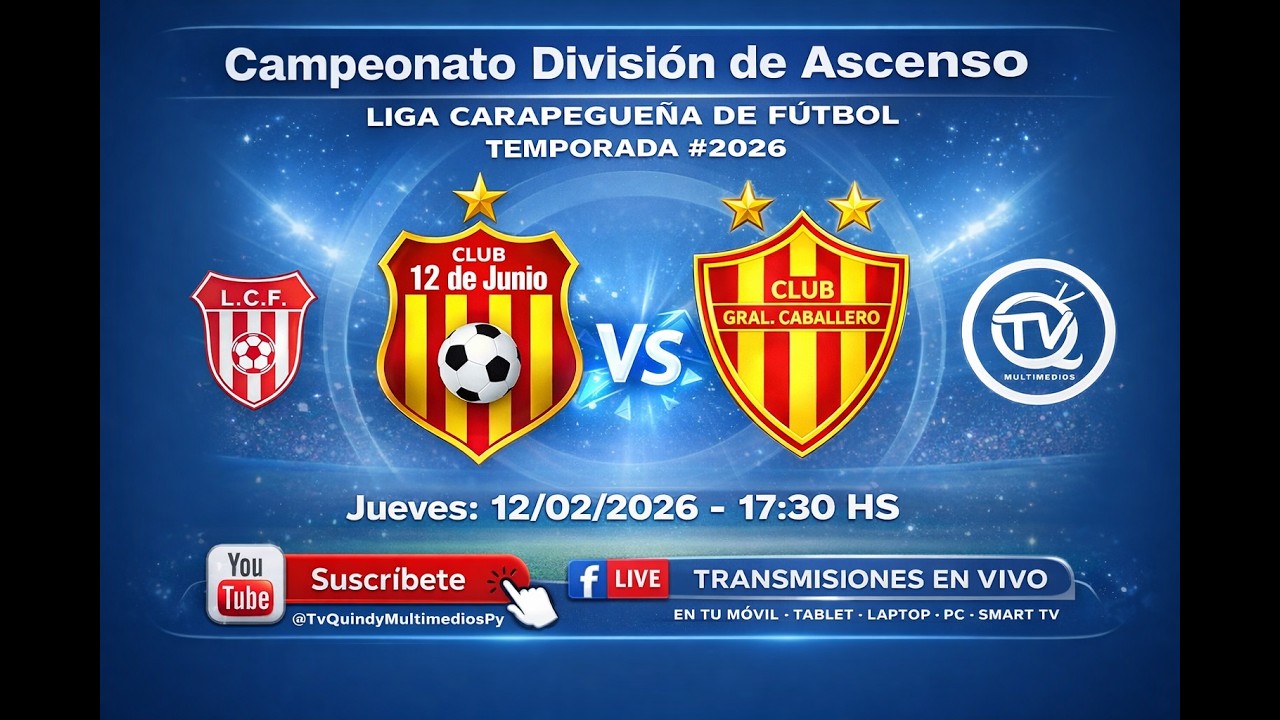 EN VIVO - LIGA CARAPEGUEÑA DE FUTBOL - DIVISIONAL DE ASCENSO TEMPORADA 2026