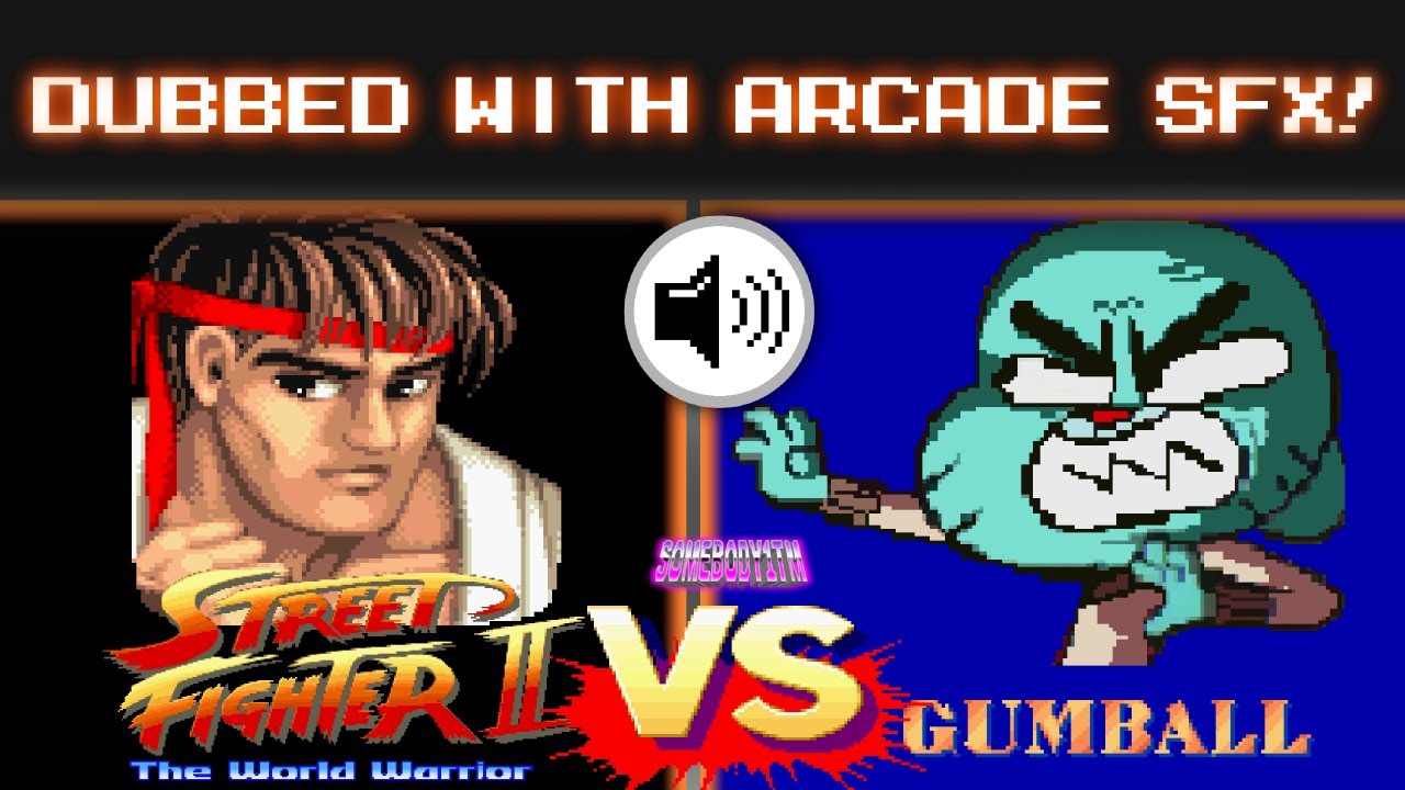 GAMEMASHUPS | Gumball | The Words | With Street Fighter 2 Sounds!