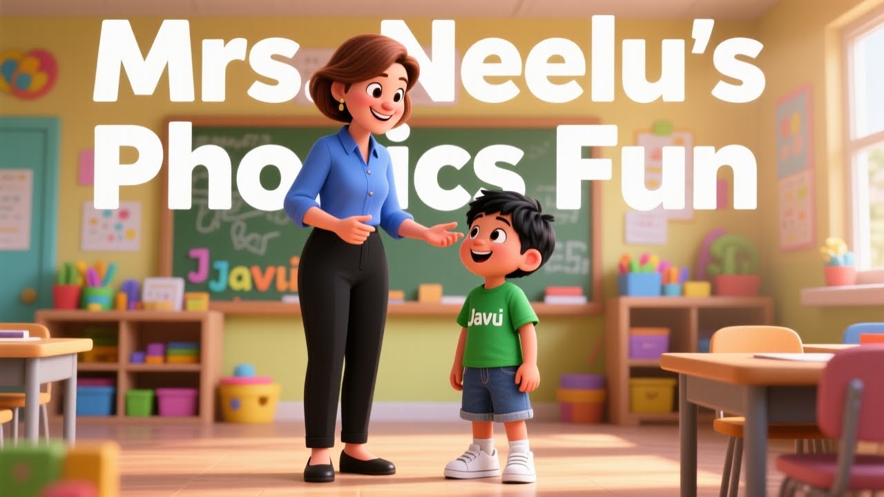 Mrs. Neelu’s Phonics Class | Learn Letters M–R with Javu & Friends 🌈 Fun Kids Video
