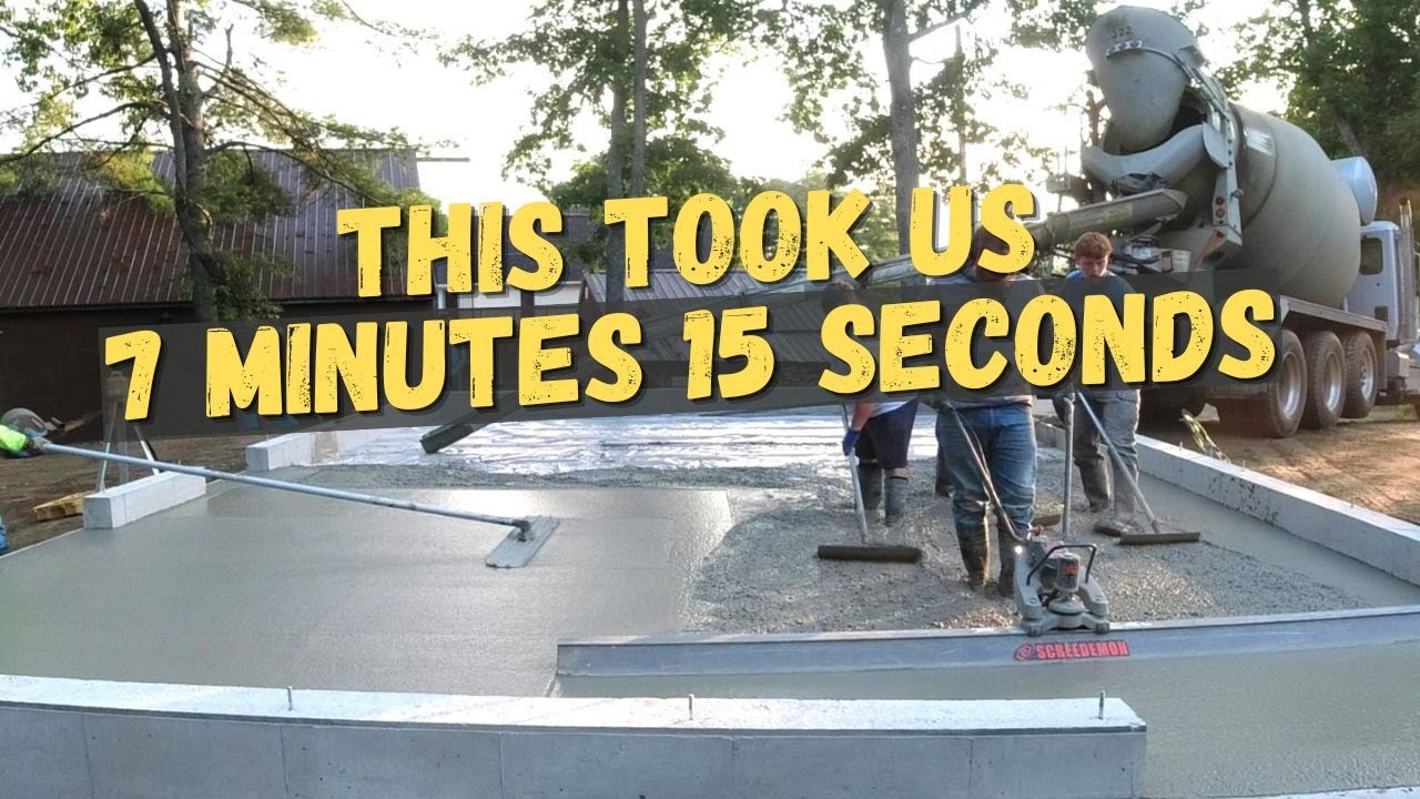 How To Screed Concrete for Beginners - Is This Too Fast or Too Slow!