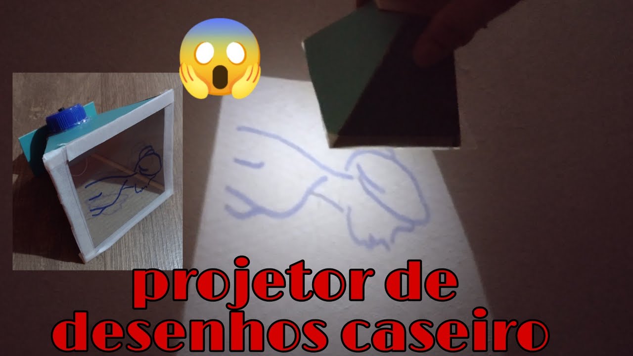 projetor  feito de papelao caseiro sem gastar nada